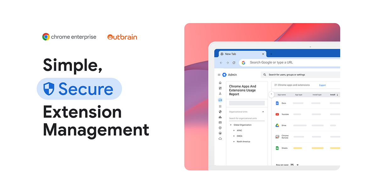 Chrome Enterprise extension management